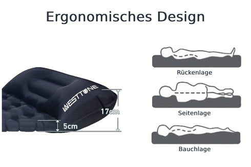 Luftmatratze mit integrierter Pumpe